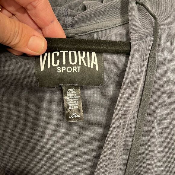 Victoria Secret Sport Hooded Long Sleeves Wrap Style Top.Size M - Picture 13 of 15